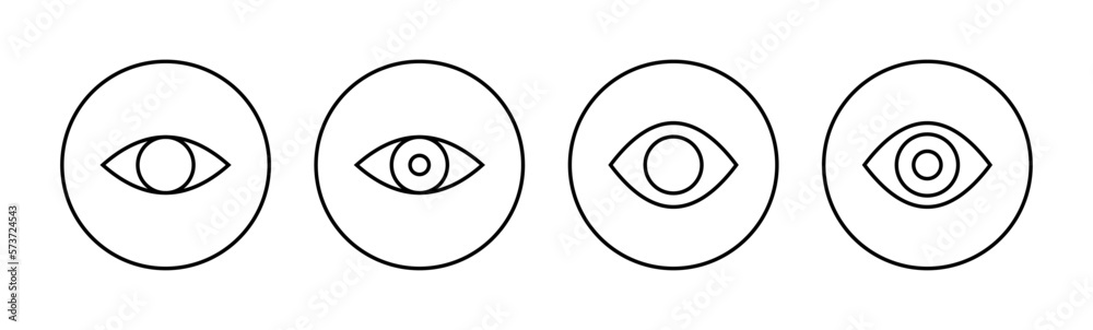 Eye icon vector for web and mobile app. Eye sign and symbol. Look and Vision icon. Eye icon vector for web and mobile app. Eye sign and symbol. Look and Vision icon.