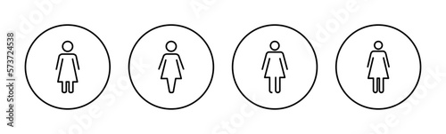 Female icon vector for web and mobile app. woman sign and symbol