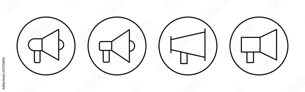 Megaphone icon vector for web and mobile app. Loudspeaker sign and symbol Megaphone icon vector for web and mobile app. Loudspeaker sign and symbol