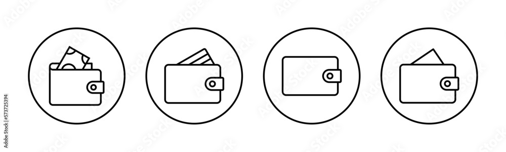 Wallet icon vector for web and mobile app. wallet sign and symbol Wallet icon vector for web and mobile app. wallet sign and symbol