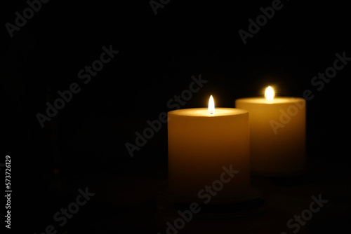 candles in the dark