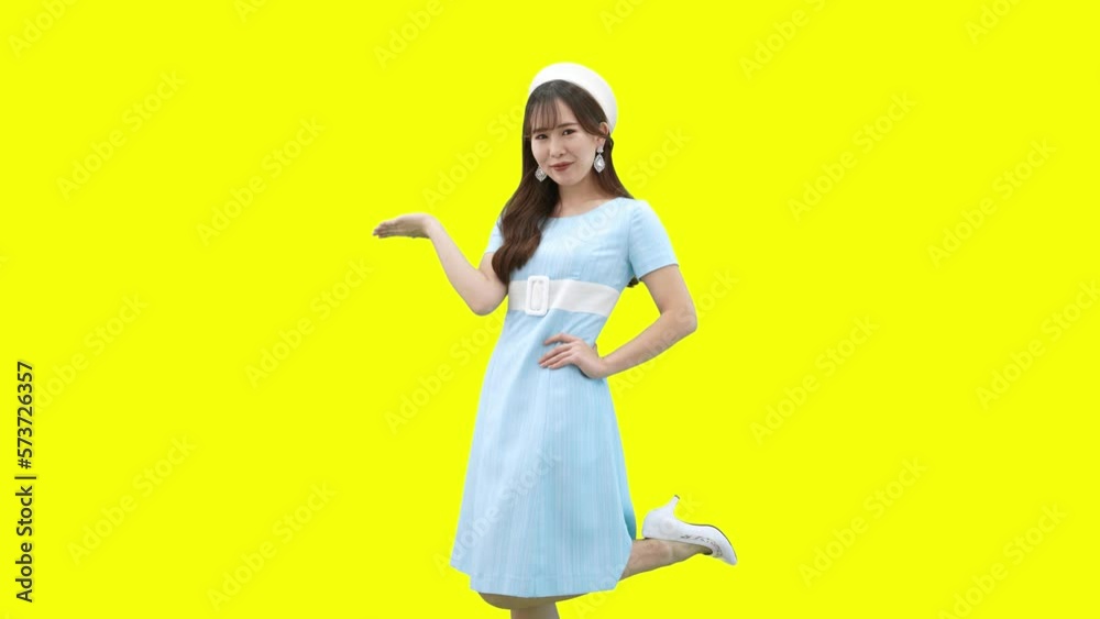 全身を使って手差しポーズ 全身を使って手差しポーズ