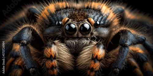 Foto Extreme close up of a spider