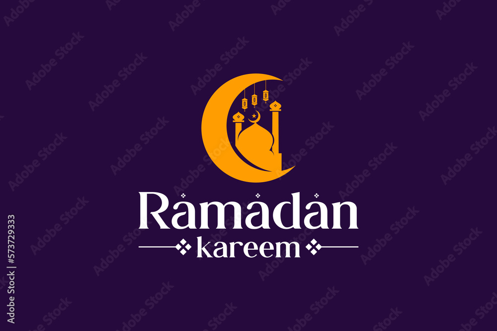 Ramadan Logo Concept Vector. crescent moon and mosque concept Islamic Logo Ramadan Logo Concept Vector. crescent moon and mosque concept Islamic Logo