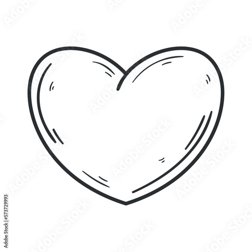 heart love line style