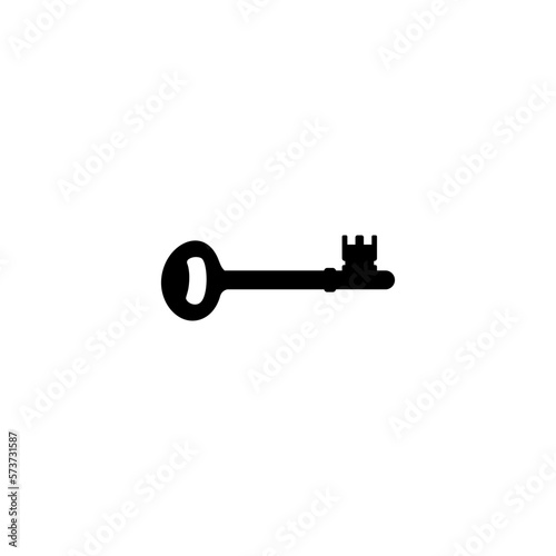 Silhouette of the Key for Icon, Symbol, Sign, Pictogram, Website, Apps, Art Illustration, Logo or Graphic Design Element. Vector Illustration © Berkah Visual