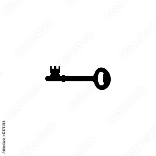 Silhouette of the Key for Icon, Symbol, Sign, Pictogram, Website, Apps, Art Illustration, Logo or Graphic Design Element. Vector Illustration © Berkah Visual
