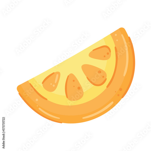 fresh orange fruit portion
