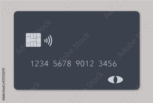 Here is generic credit card or debit card isolated on the background and it is a 3-d illustration.

