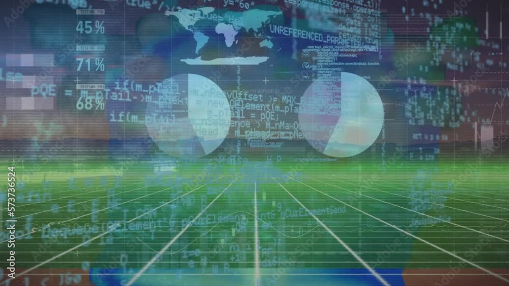 Animation of statistics and financial data processing Animation of statistics and financial data processing