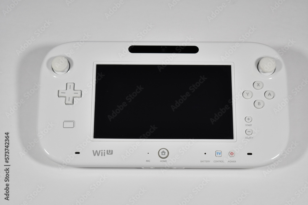 Nintendo Wii U game pad, white. Photos | Adobe Stock