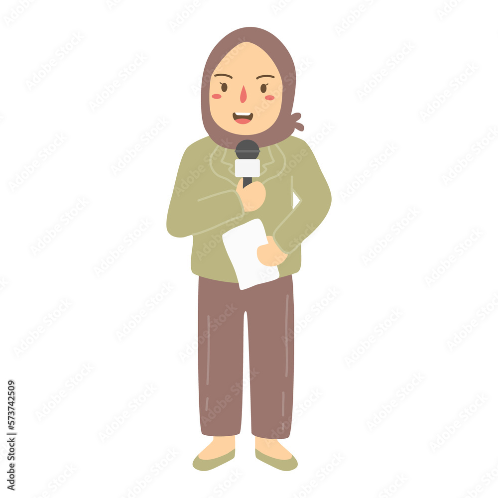 journalist day illustration