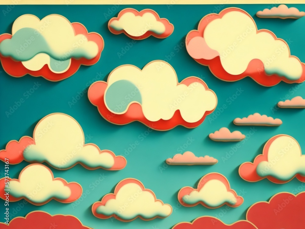 set of clouds set of clouds