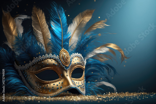 Venetian carnival mask Generative AI