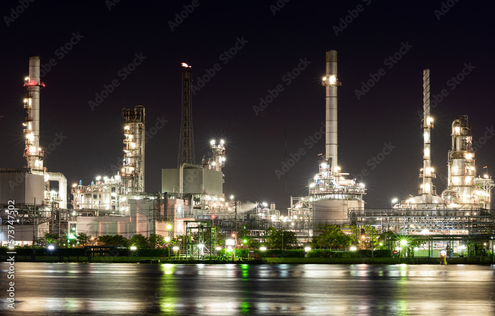 industrial plants and oil refinery and petroleum industry