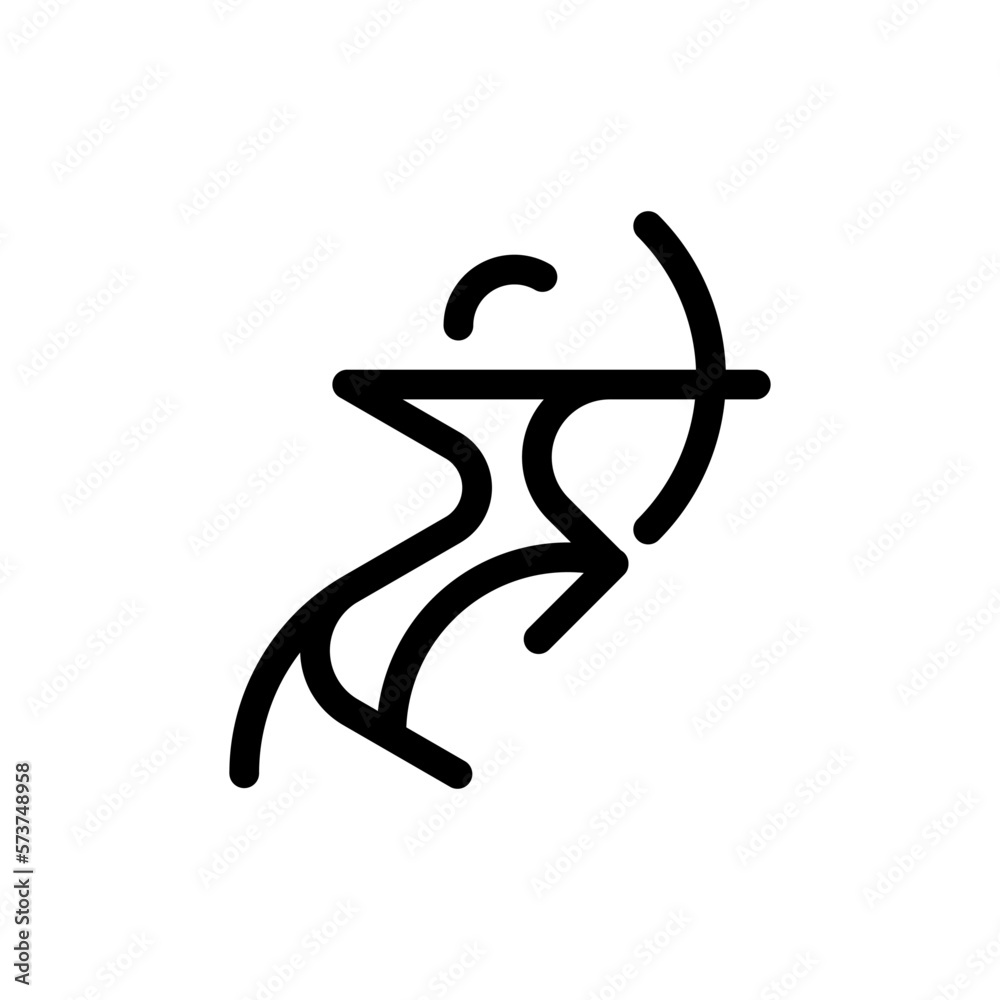 Fototapeta premium Simple Centaur Outline Style Logo