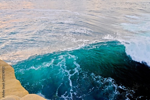 waves on the beach