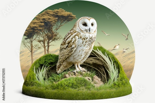 Buraqueira refers to burrows excavated in the earth by the bureaucratic owl, also known as field buckthorn, field owl, owl owl, buck owl, owl owl, guede, urucura, urucurian, and urucuriá. Generative photo