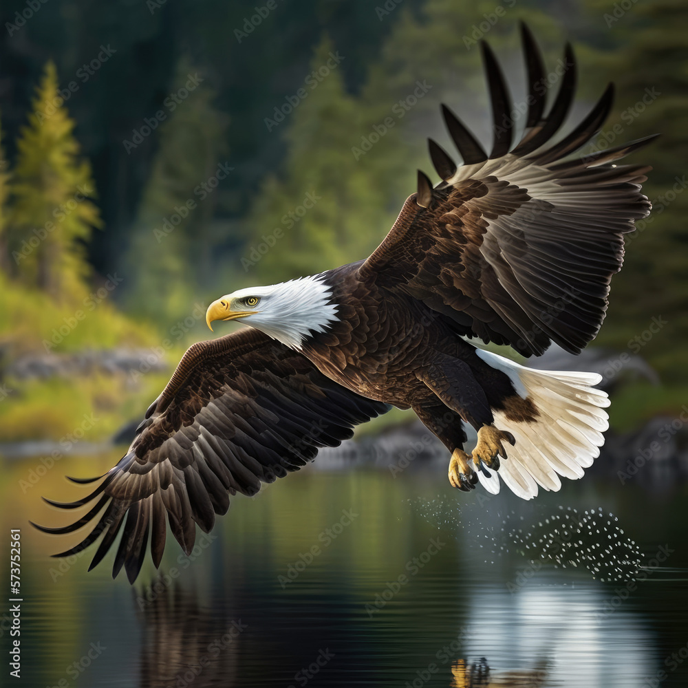 Fototapeta premium american bald eagle