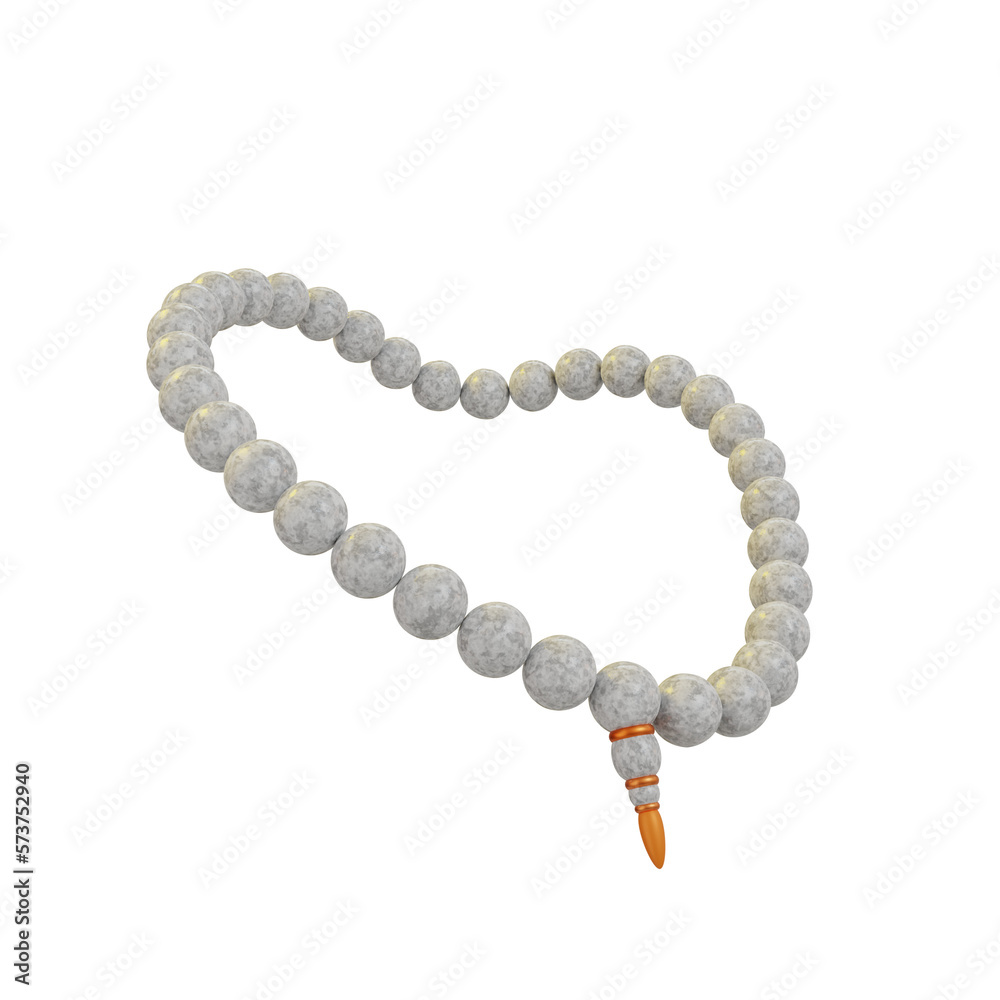 Obraz premium Tasbih Ramadhan 3D Illustrations