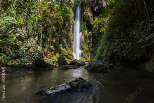 Pamak Waterfall  The Hidden Waterfall  Located in Khun Phra Wo National Park  Tak  Thailand.