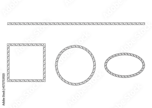 frame design material. asian traditional.