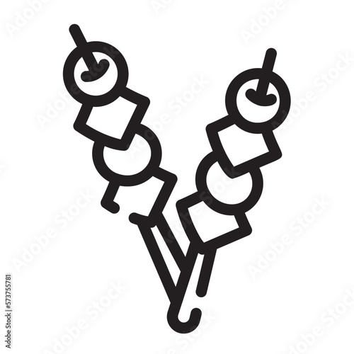 Satay line icon