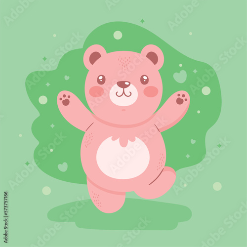 cute bear dancing