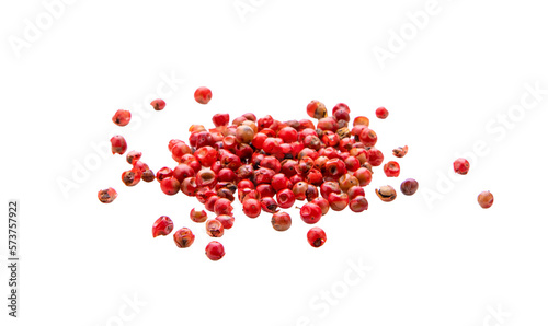 Red peppercorn isolated on transparent png