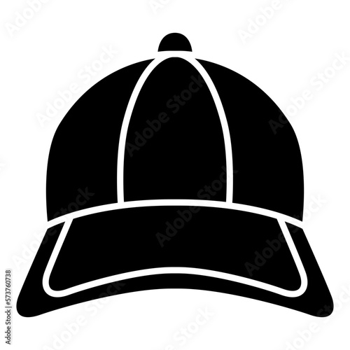 baseball cap. headwear icon