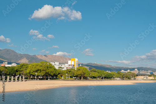 Photography Matogahama Beach in Beppu, Oita, Japan