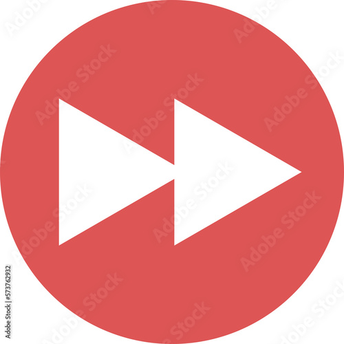 There is a fast forward symbol in the center of the red circle Free Download There is a fast forward symbol in the center of the red circle - GFXLoad
