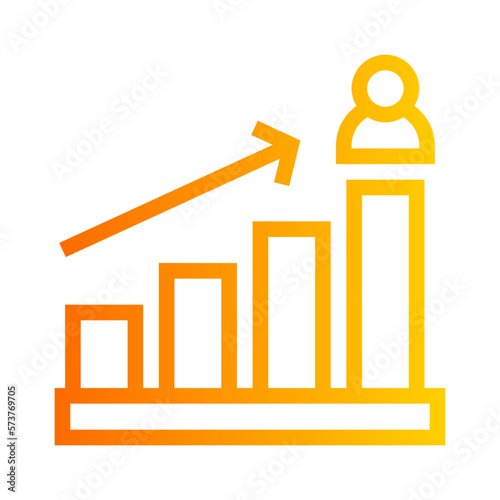 ranking gradient icon