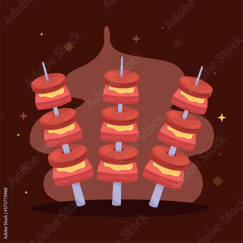 bbq meat skewers