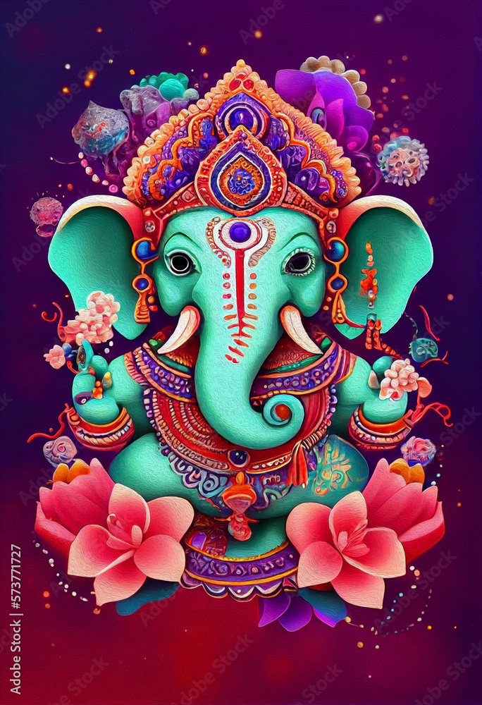 Ganesha illustration, Ganesh Chaturthi, Ganesh, Ganesha, Lord Ganesh, Lord Ganesha. Generative AI. Ganesha illustration, Ganesh Chaturthi, Ganesh, Ganesha, Lord Ganesh, Lord Ganesha. Generative AI.