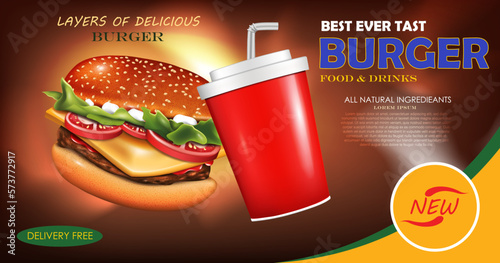 Bilde på lerret best ever tast burger
