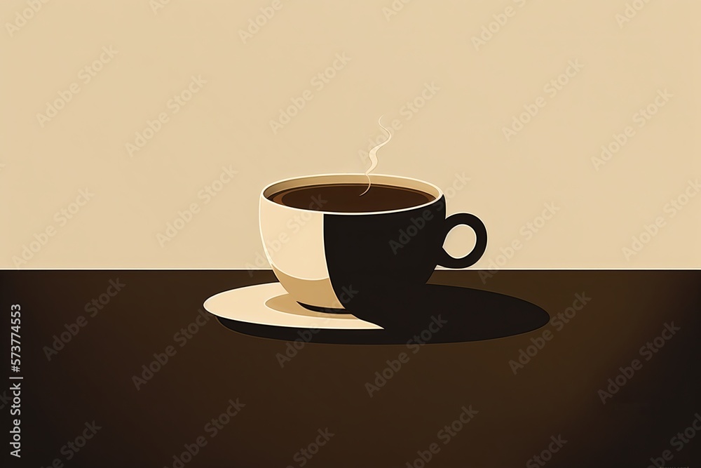 Obraz premium コーヒー イメージイラスト generative AI