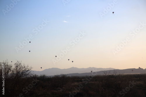Hot Air Ballons at Sunset