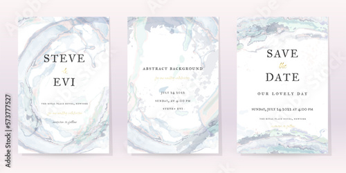 Watercolor Minimal Card. Classic Vector Art Set