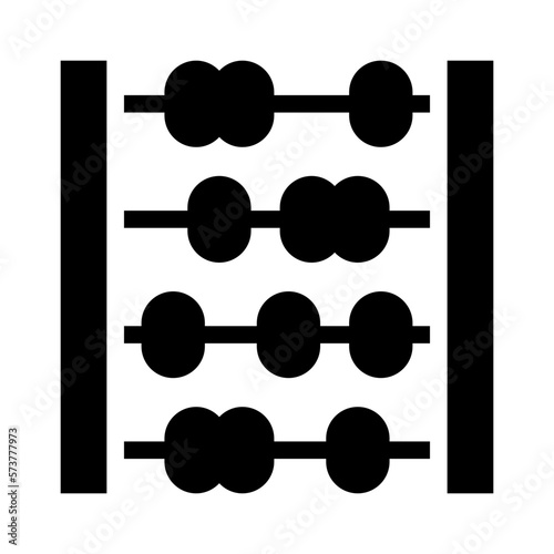 abacus glyph icon
