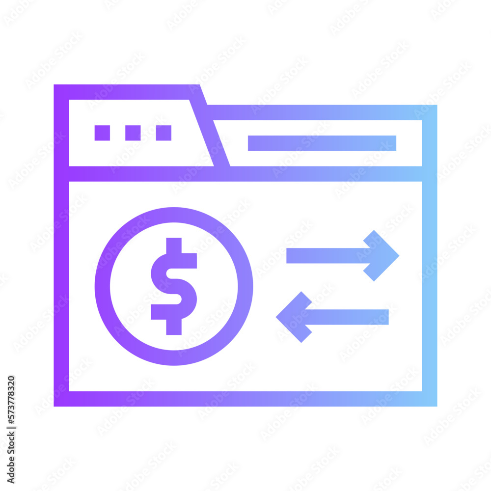 transaction gradient icon transaction gradient icon