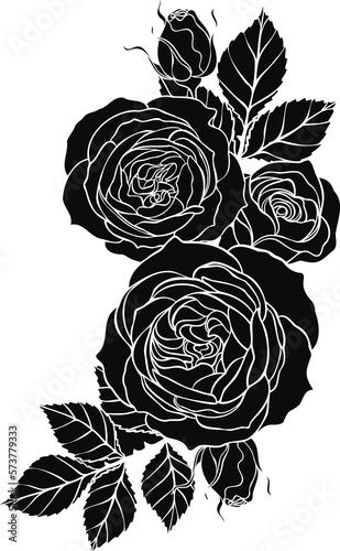 Sunset memory rose png.Beautiful flower on transparent background.