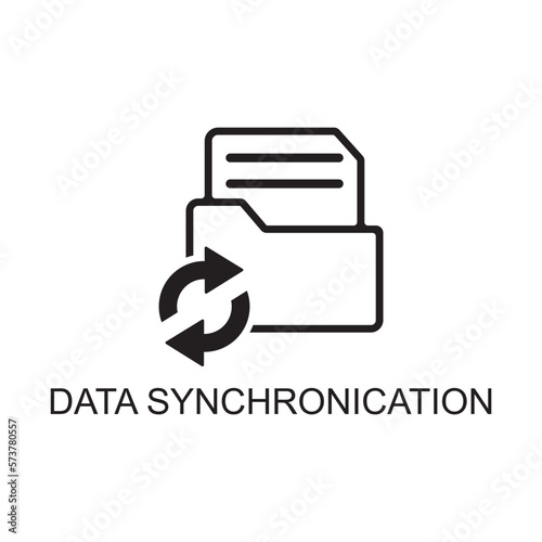 data syncronication icon , file icon