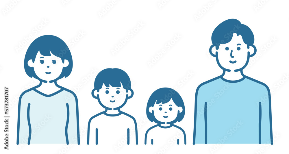 Simple illustration of parent and child Simple illustration of parent and child