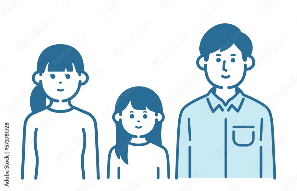 Simple illustration of parent and child Simple illustration of parent and child
