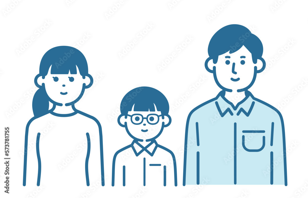 Simple illustration of parent and child Simple illustration of parent and child