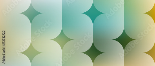 Geometric abstract design in green color background