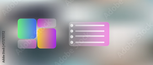 Design template with banners 