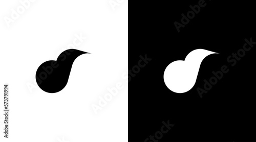 Letter d logo kiwi bird vector monogram initial illustration icon style Design template