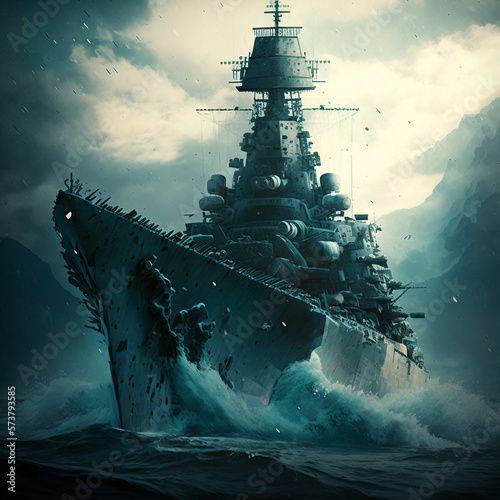Billede på lærred Terry Lee battleship hd wallpaper